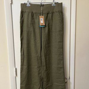 Prana wide-leg linen Mantra pants—New with tags (NWT)